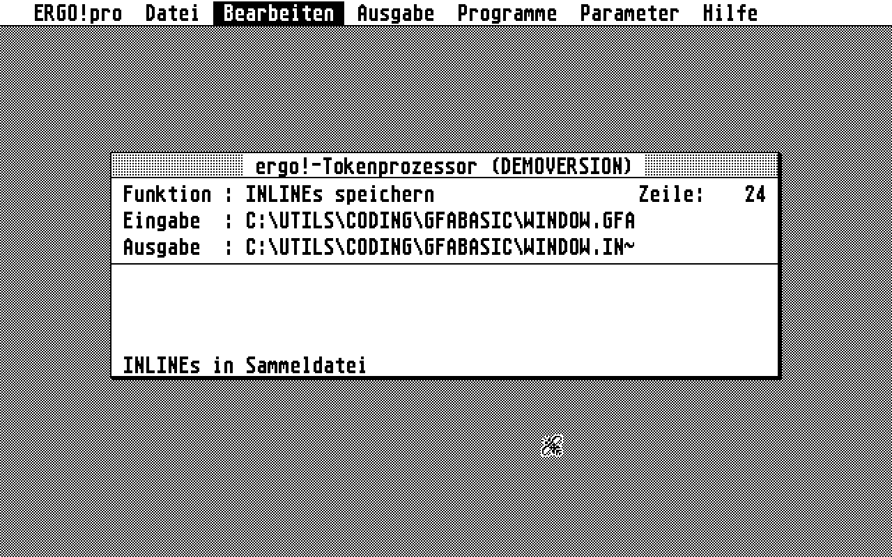 Ergo!pro atari screenshot